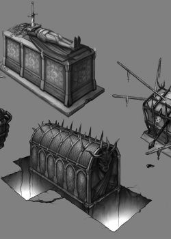 Vampire Coffin Props